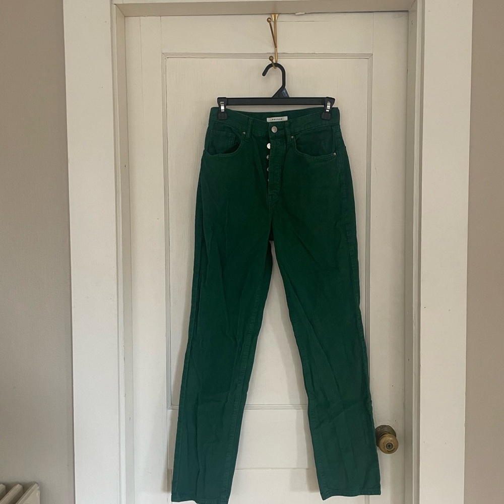 PacSun High-Rise Women's Corduroy in Deep Green